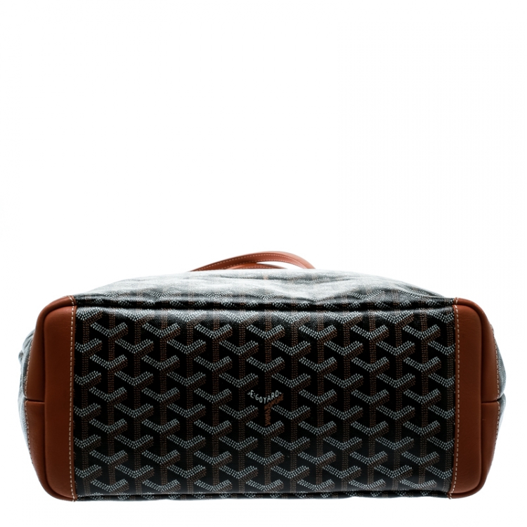 Pre Owned Goyard Brown Coated Canvas Artois Tote