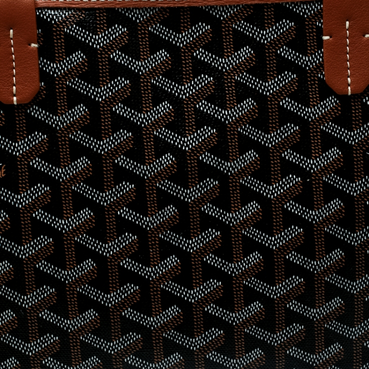 Pre Owned Goyard Brown Coated Canvas Artois Tote