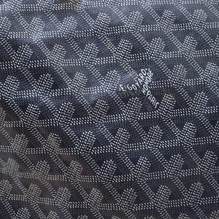 Pre Owned Goyard Saint Louis Grey Coated Canvas GM Tote 