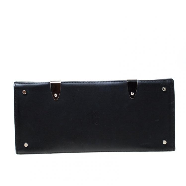 Pre Owned Goyard Black/Brown Coated Canvas and Leather Saigon Top Handle Bag