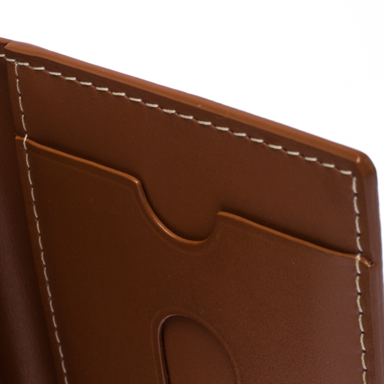 Pre Owned Goyard Black Goyardine Bi Fold Wallet