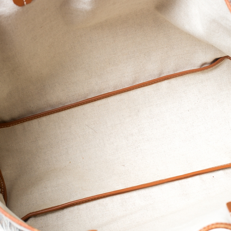 Pre Owned Goyard Brown Goyardine Coated Canvas St. Louis PM Tote