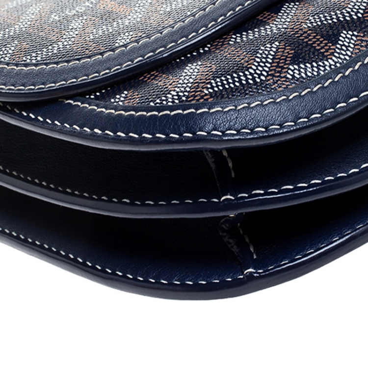 مملوكة مسبقًا Goyard Blue Goyardine Coated Canvas 223 PM Shoulder Bag