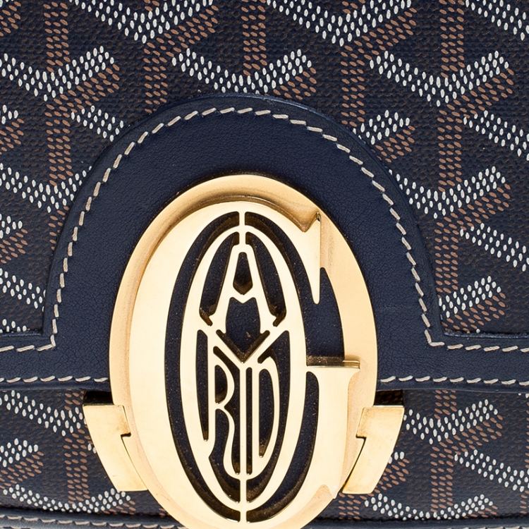 مملوكة مسبقًا Goyard Blue Goyardine Coated Canvas 223 PM Shoulder Bag