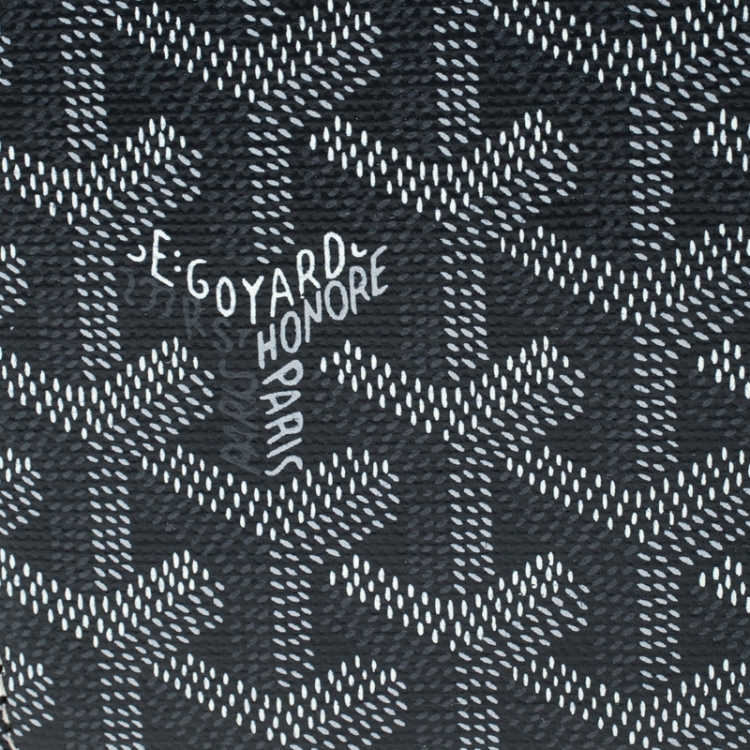 Pre Owned Goyard Grey/White Coated Canvas Flap Continental Wallet