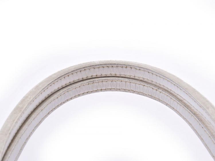 Pre Owned Goyard White Canvas Saint Louis Junior Tote