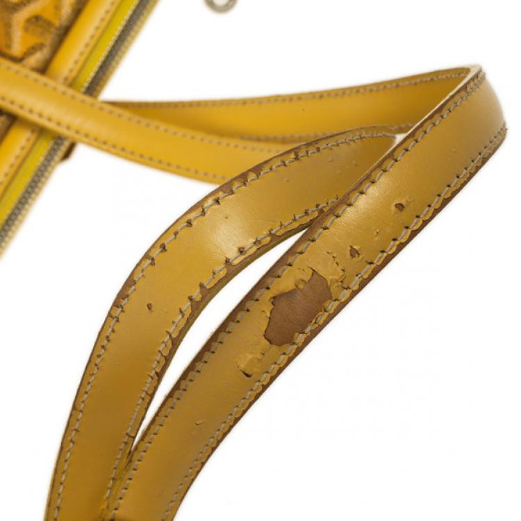 Pre Owned Goyard Yellow Okinawa PM Tote