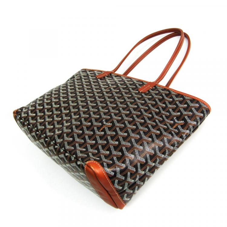 black and brown goyard tote
