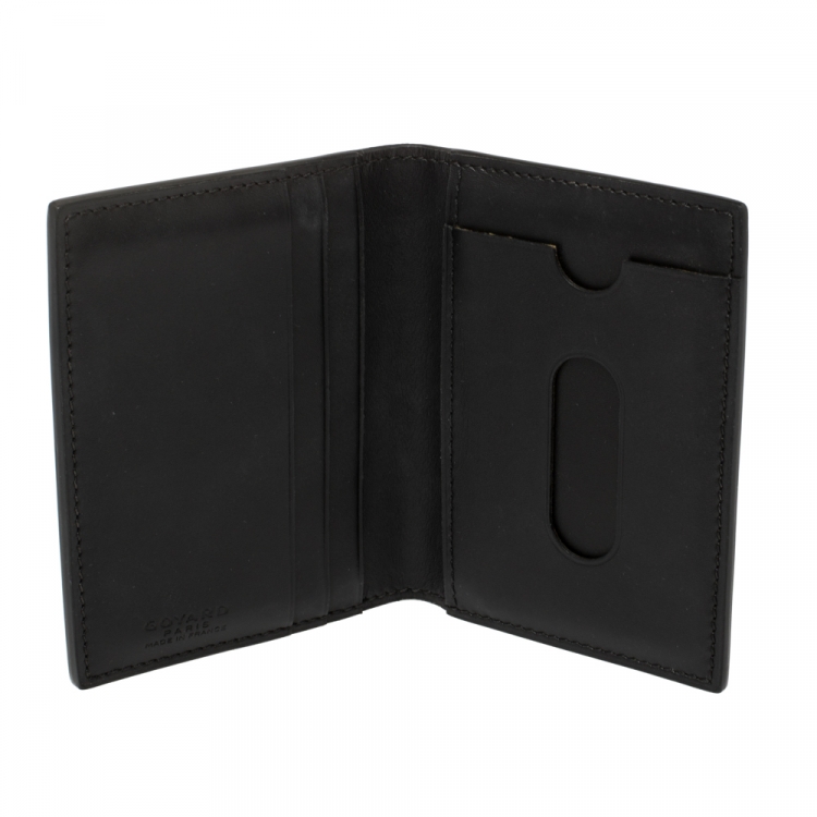 GOYARD Bi-Fold Coated Canvas Wallet Black
