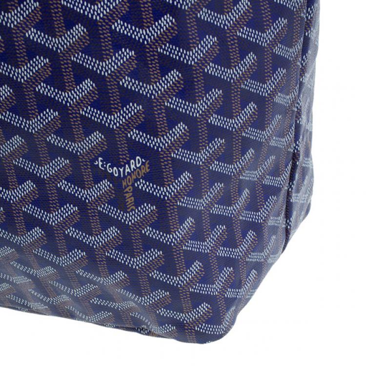 Pre Owned Goyard Purple Canvas Saint Louis Tote