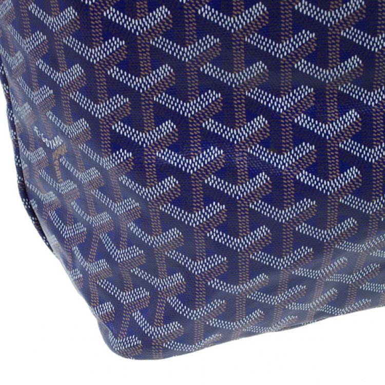 Pre Owned Goyard Purple Canvas Saint Louis Tote