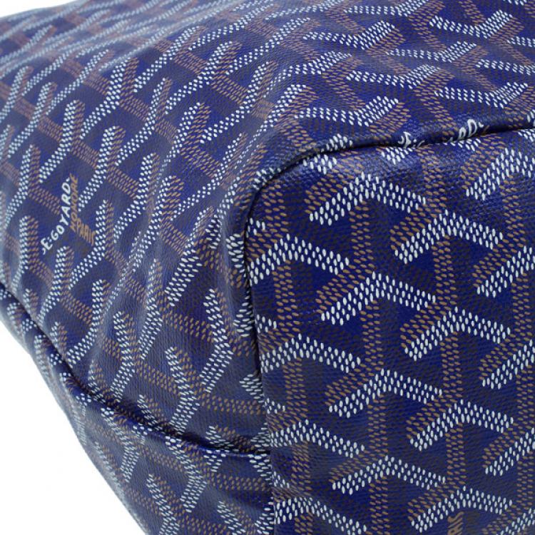 Pre Owned Goyard Purple Canvas Saint Louis Tote