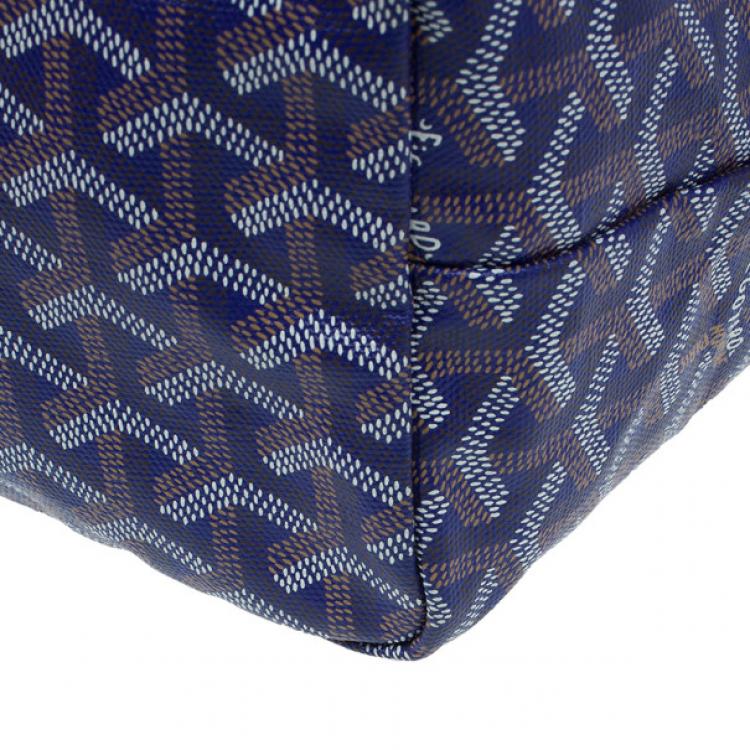 Pre Owned Goyard Purple Canvas Saint Louis Tote