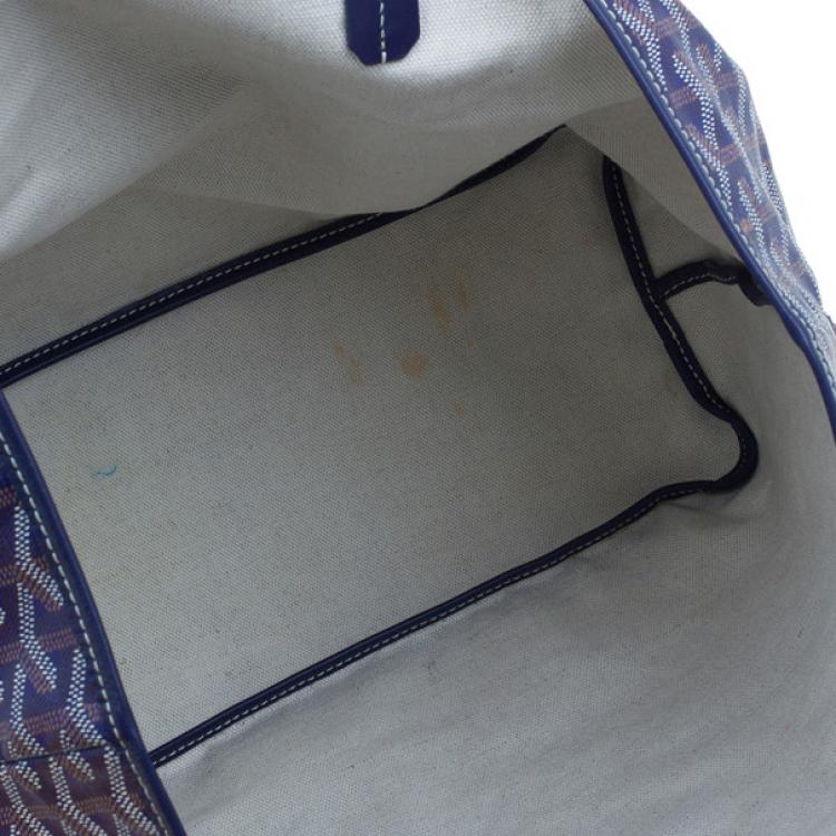 Pre Owned Goyard Purple Canvas Saint Louis Tote