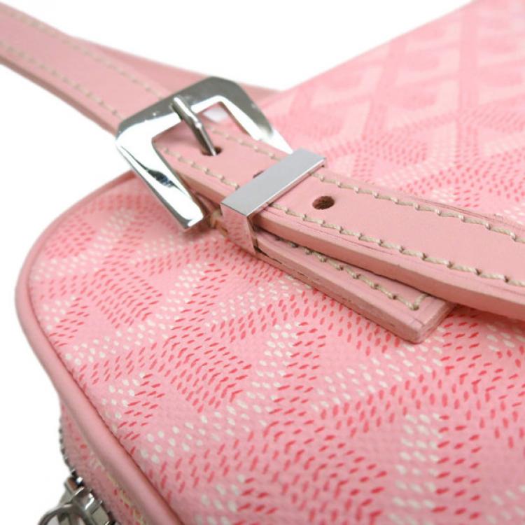 Pre Owned Goyard Pink Canvas Yona PM