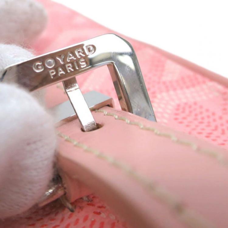 Pre Owned Goyard Pink Canvas Yona PM