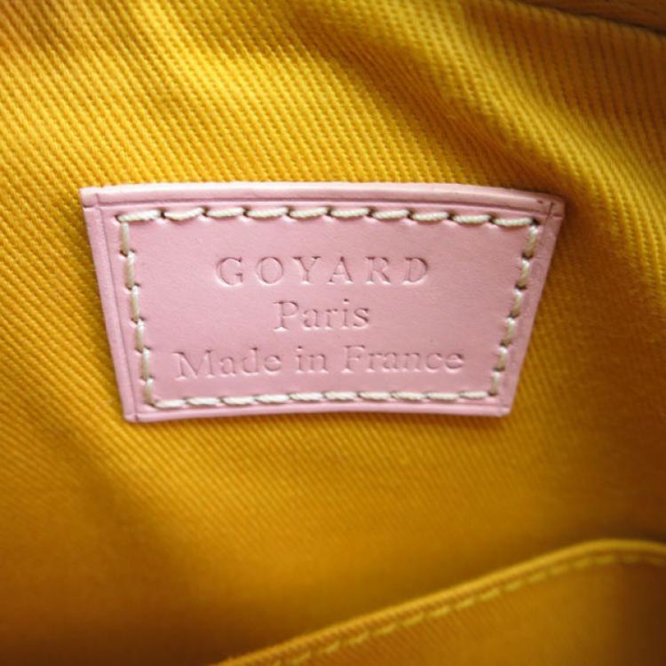 Pre Owned Goyard Pink Canvas Yona PM