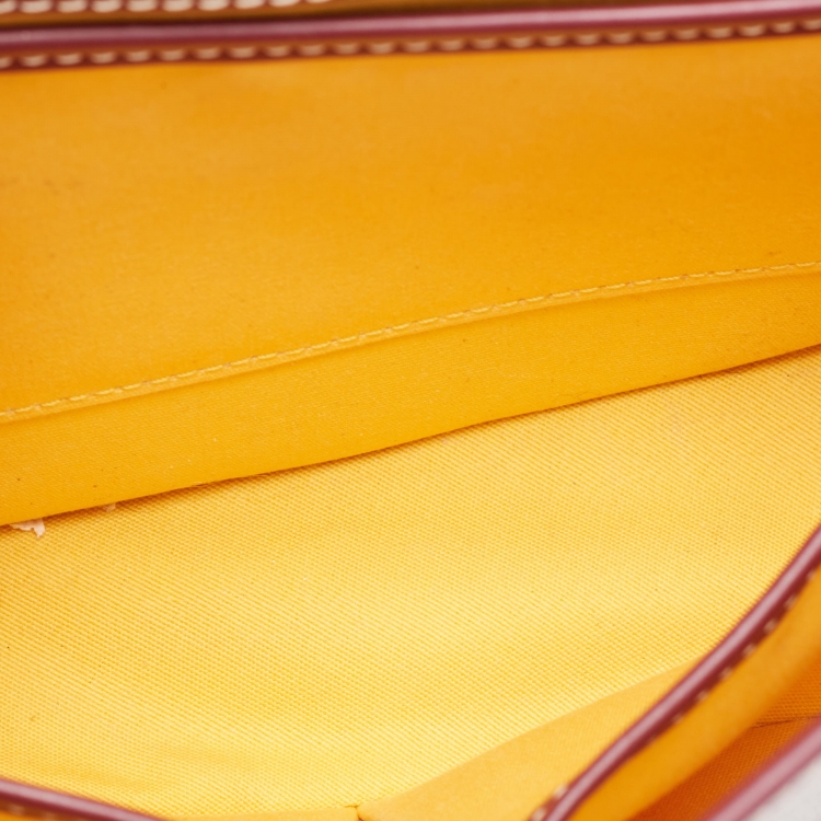 Pre Owned Goyard Burgundy Goyardine Coated Canvas Belvedere ll PM Shoulder Bag