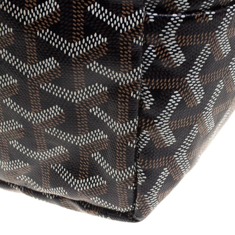 Pre Owned Goyard Brown Printed Coated Canvas St Louis Tote