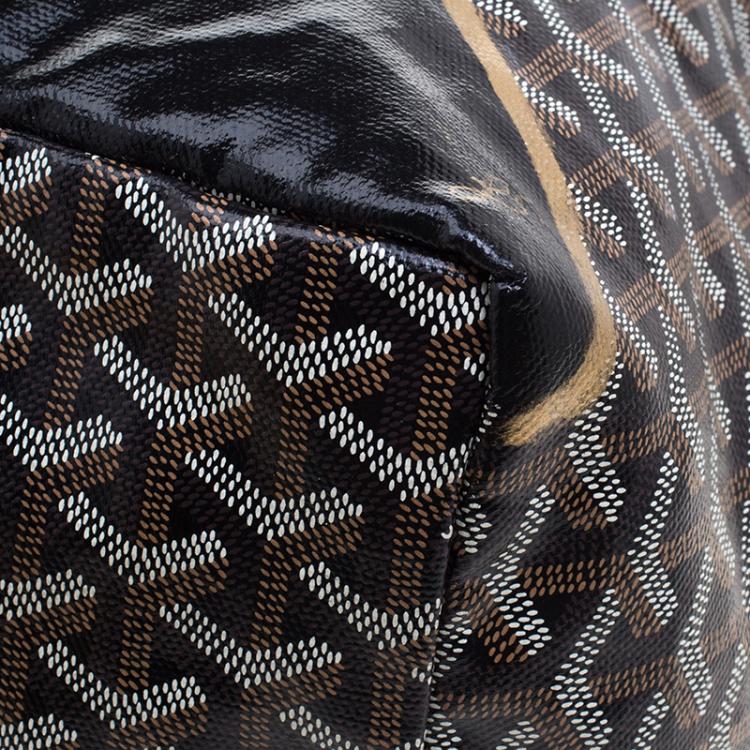 Pre Owned Goyard Brown Printed Coated Canvas St Louis Tote