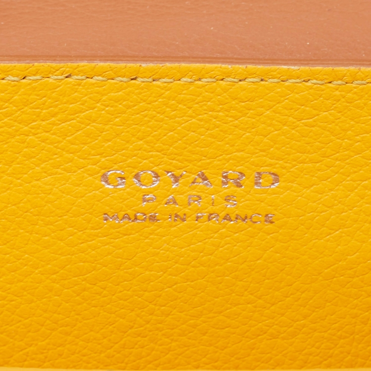 Pre Owned Goyard Brown Goyardine Coated Canvas and Leather Mini Saigon Top Handle Bag