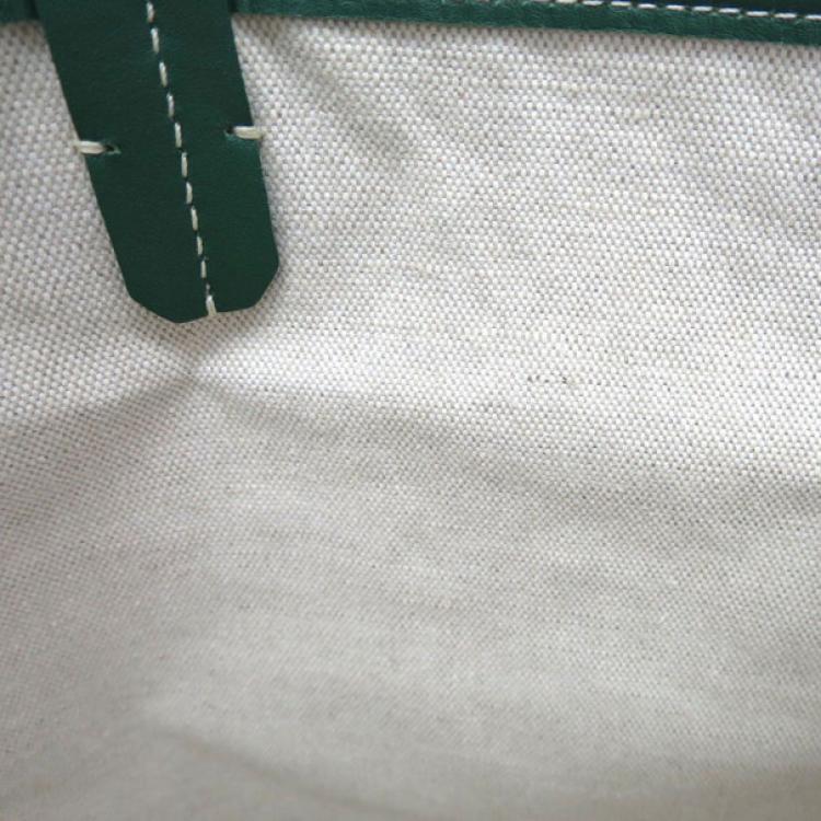 Pre Owned Goyard Coated Canvas Green Saint Louis Tote PM