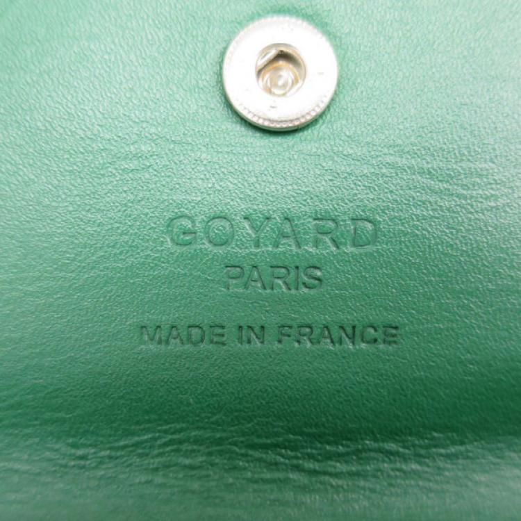 Pre Owned Goyard Coated Canvas Green Saint Louis Tote PM