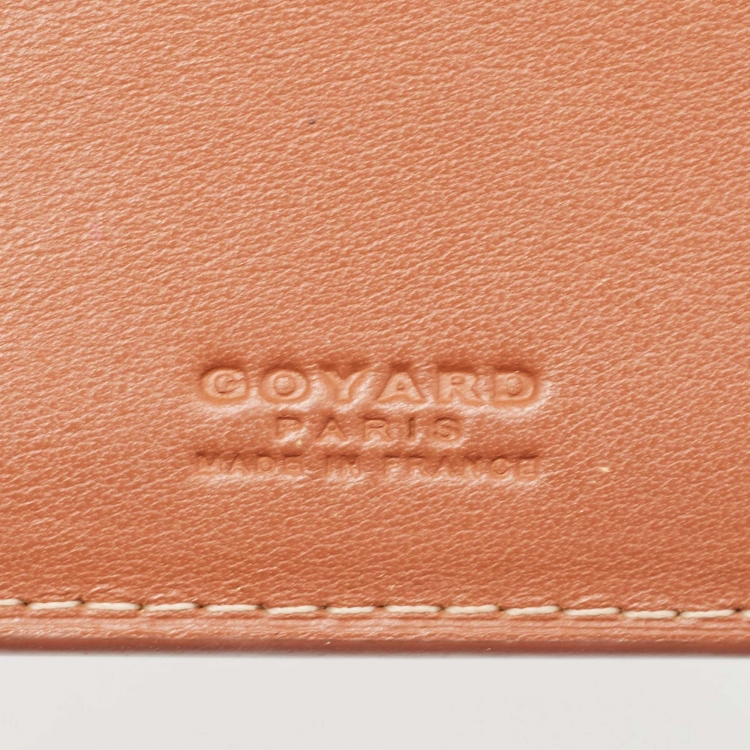 Pre Owned Goyard Black/Brown Goyardine Coated Canvas Richelieu Wallet