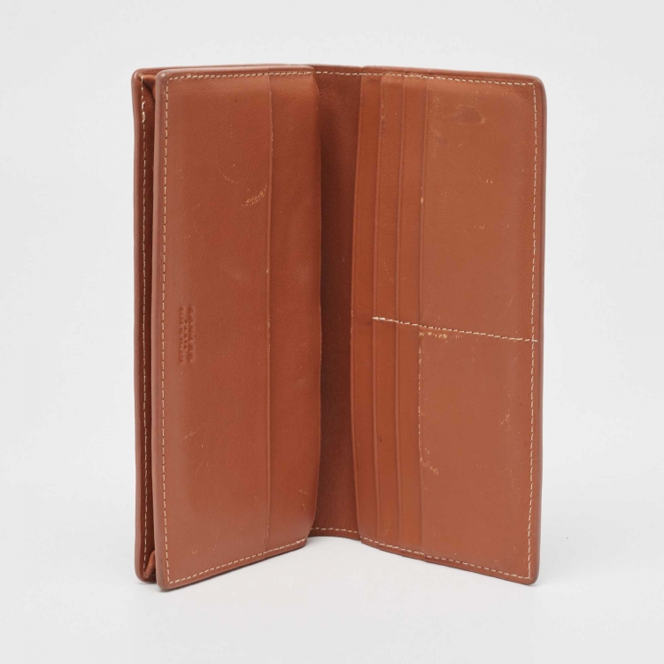 Pre Owned Goyard Black/Brown Goyardine Coated Canvas Richelieu Wallet