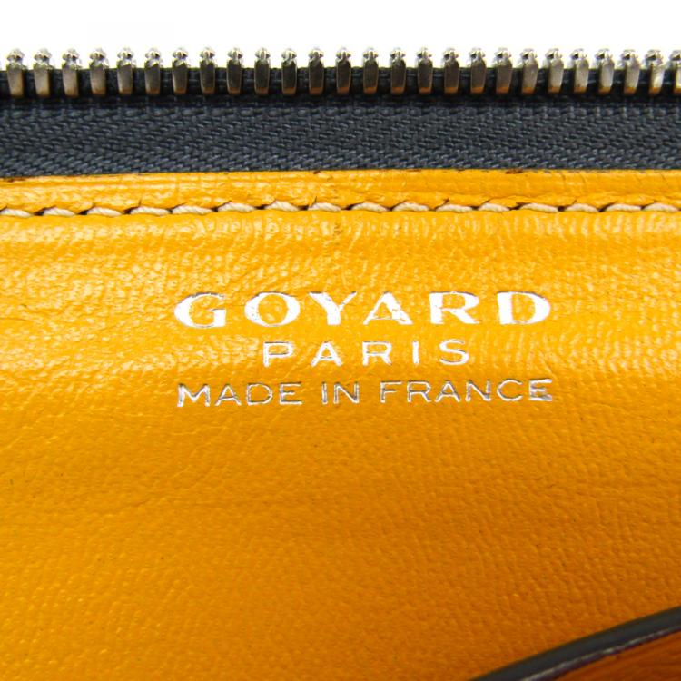 Pre Owned Goyard Gray Coated Canvas Document Case 