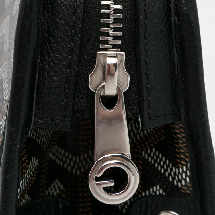 Pre Owned   Goyard Black Goyardine Jouvence GM