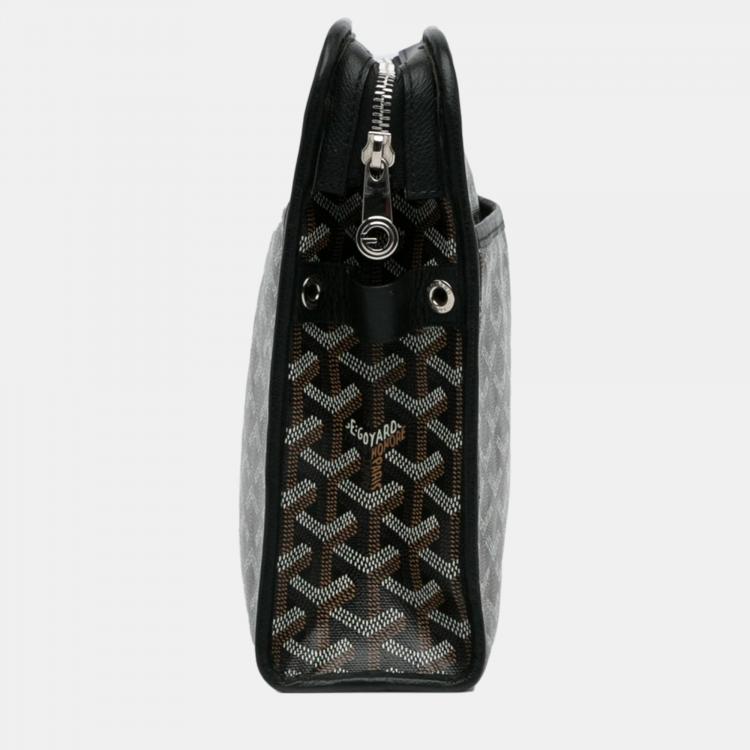 Pre Owned   Goyard Black Goyardine Jouvence GM