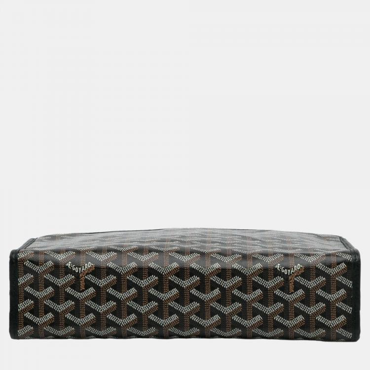 Pre Owned   Goyard Black Goyardine Jouvence GM