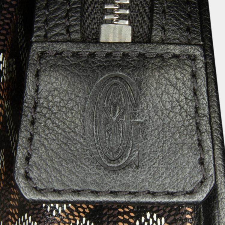 Pre Owned   Goyard Black Goyardine Jouvence GM