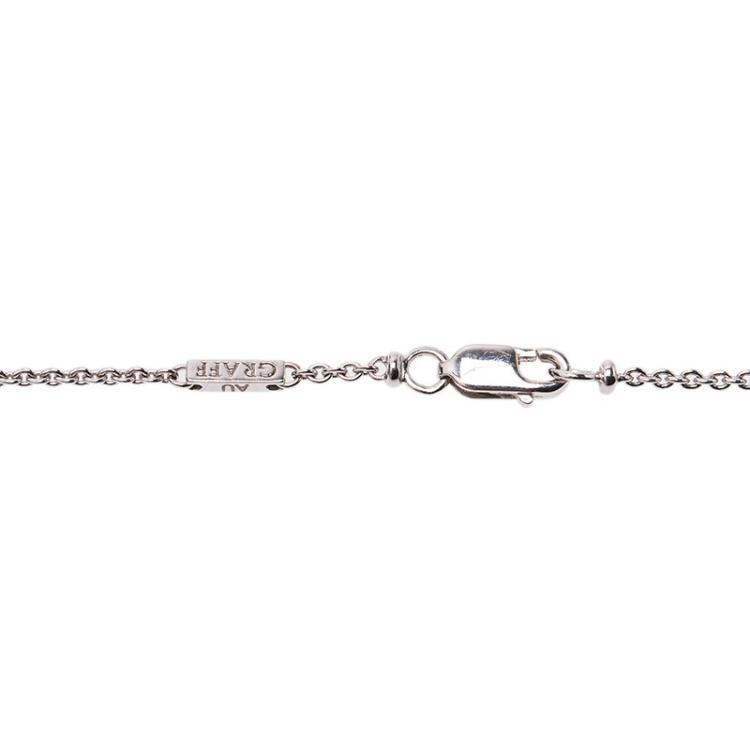 Pre Owned Graff Diamond on Diamond Pavè White Gold Pendant Necklace