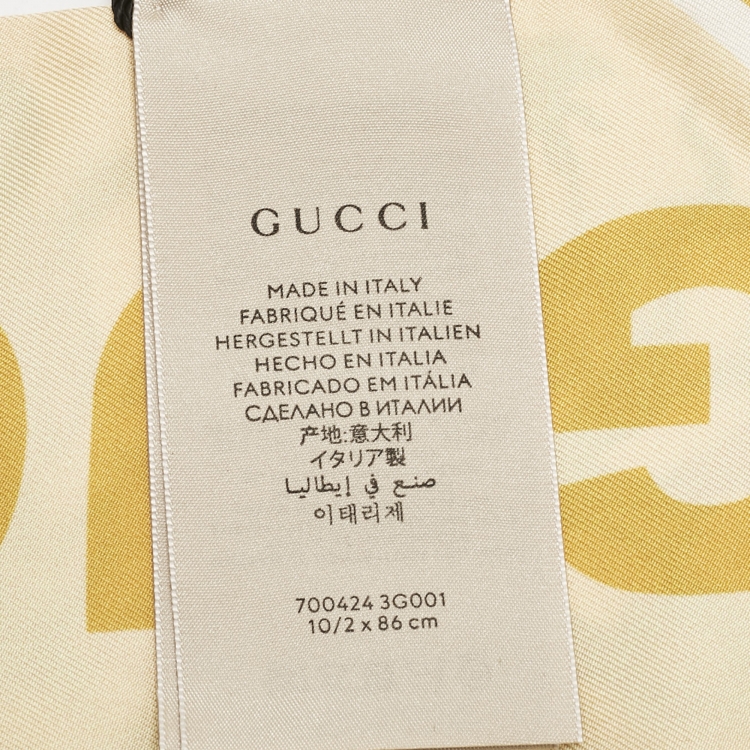 Pre Owned Gucci Multicolor Flora Printed Silk Maxi Bandeau Scarf