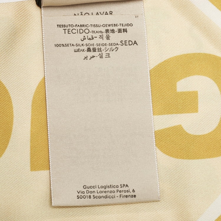 Pre Owned Gucci Multicolor Flora Printed Silk Maxi Bandeau Scarf