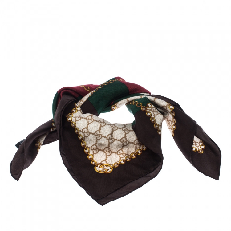 Gucci silk hot sale scarf price