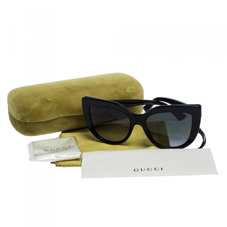 gucci black cat eye sunglasses