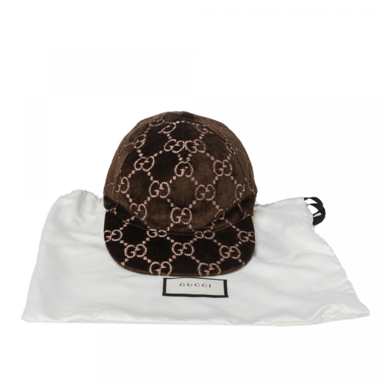 gg velvet baseball cap