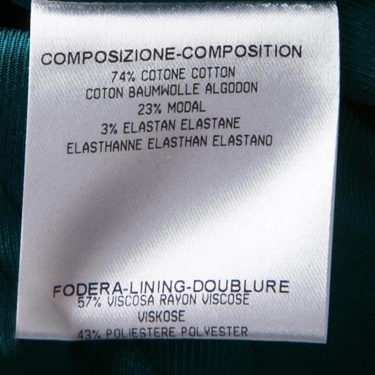 Pre Owned Gucci Emerald Green Tailored Velvet Blazer M