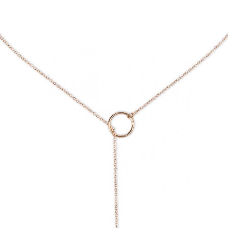 Pre Owned Gucci Horsebit 18 K Yellow Gold Lariat Necklace