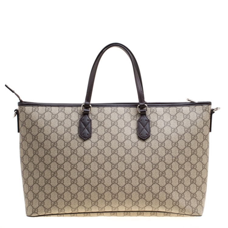 gucci gg supreme top handle bag