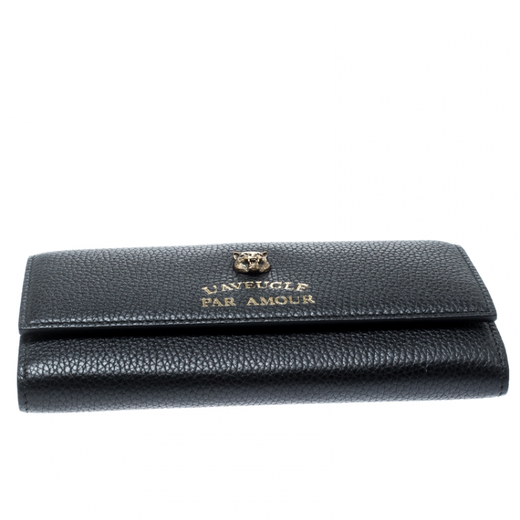 gucci animalier continental wallet