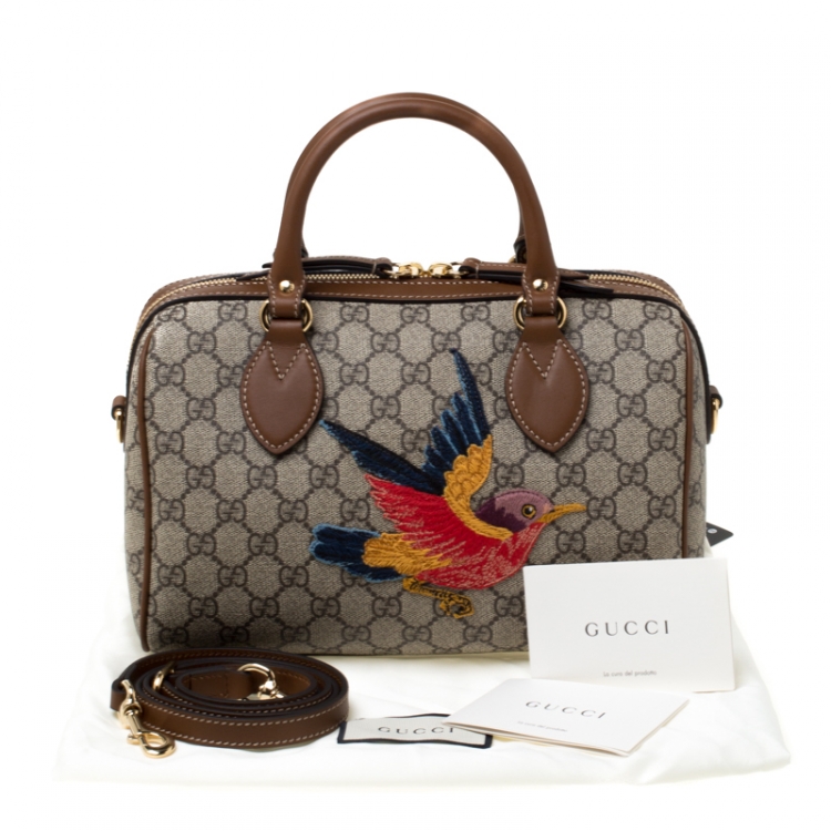 gucci bag with bird design
