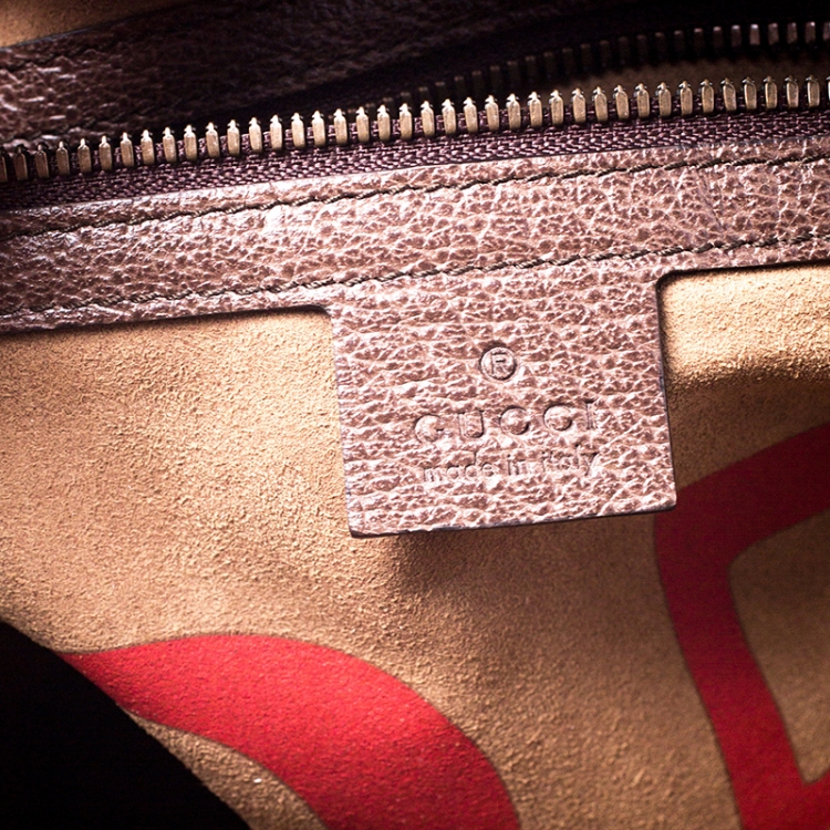 Pre Owned Gucci Beige GG Supreme Mystic Cat Backpack   