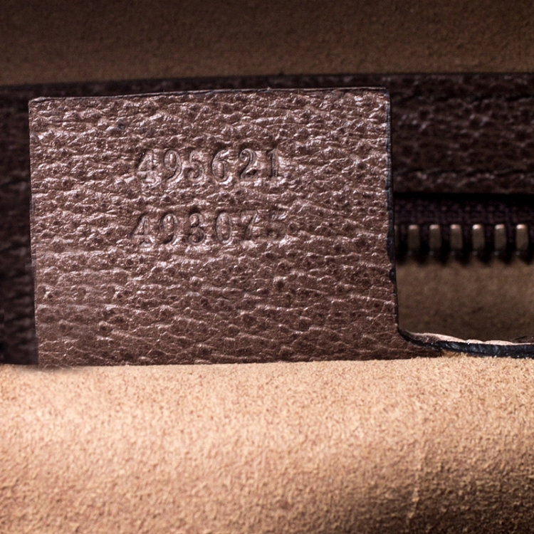 Pre Owned Gucci Beige GG Supreme Mystic Cat Backpack   