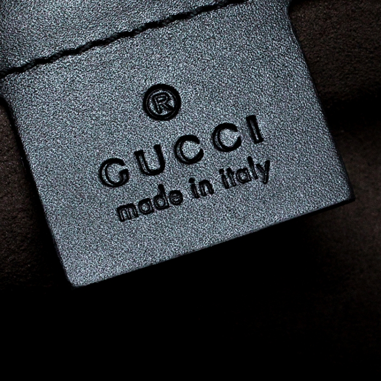 Pre Owned Gucci Beige/Black GG Supreme Canvas and Leather Small Eden Backpack