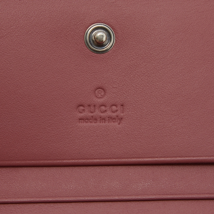 Pre Owned Gucci Multicolor GG Supreme Canvas Blooms Card Case