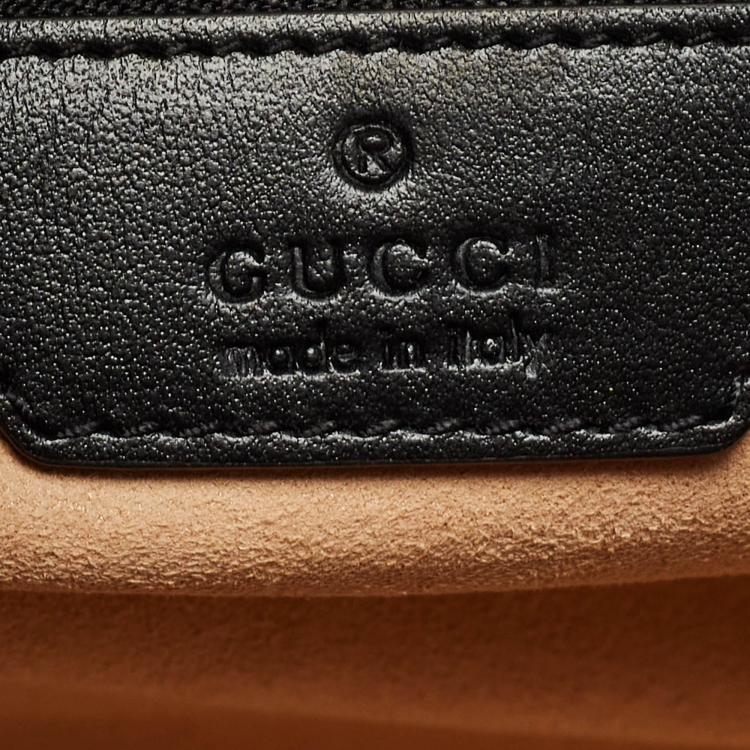 Pre Owned Gucci Multi Matelasse Leather GG Marmont Chain Tote